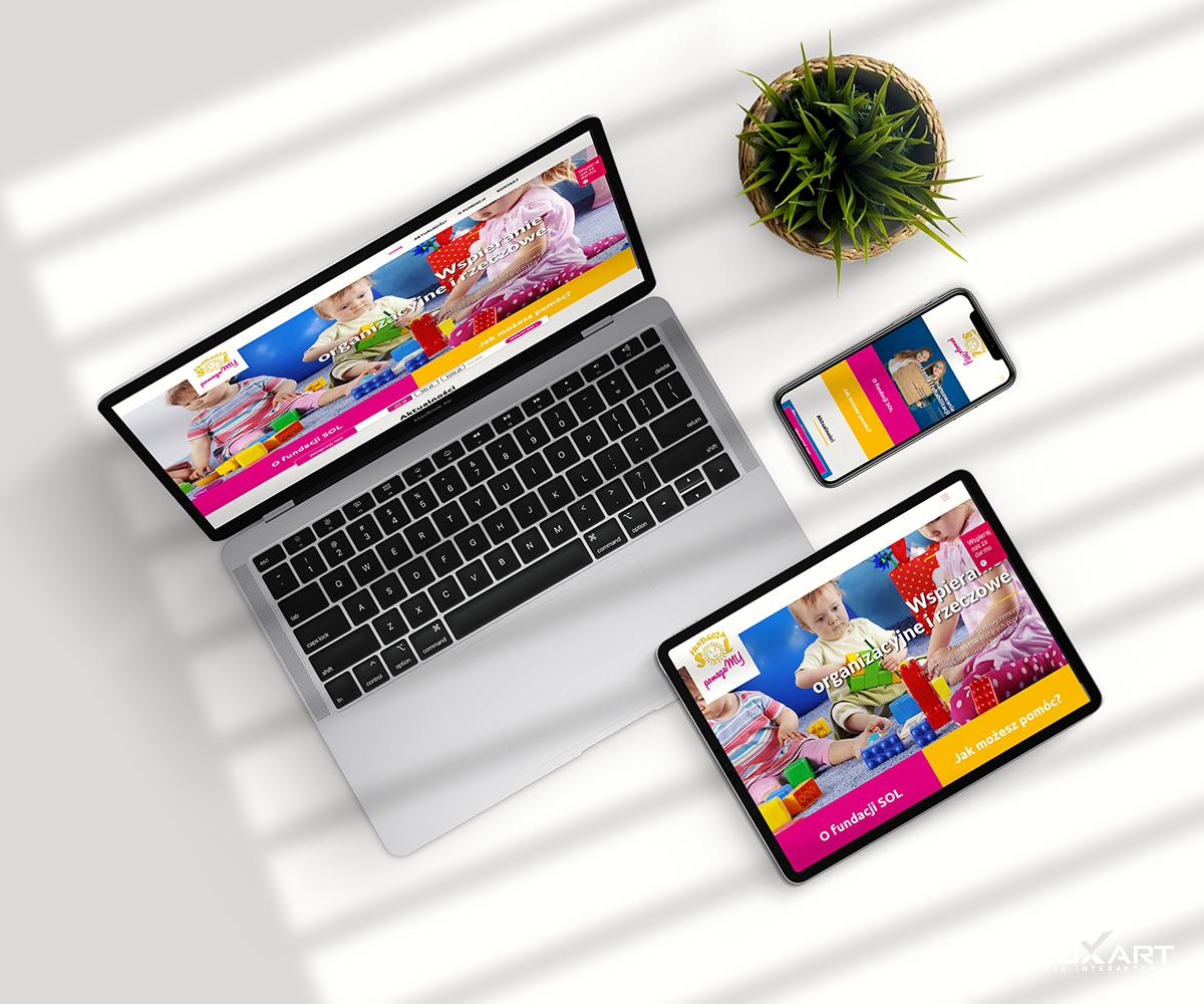 Strona internetowa Fundacji Sol